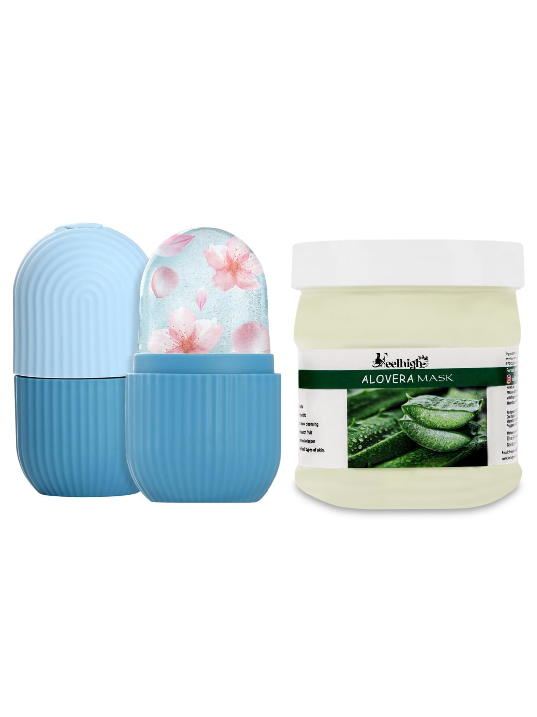 FEELHIGH Aloe Vera Mask 500ml with Ice Roller