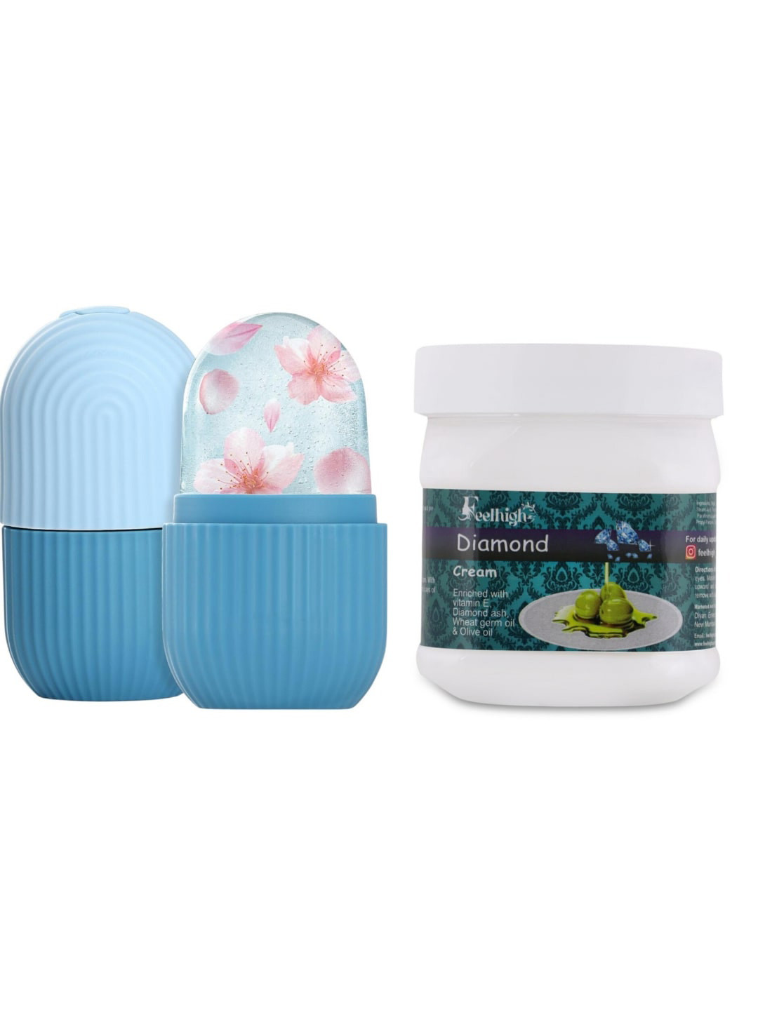 FEELHIGH Ice Roller With Diamond Cream