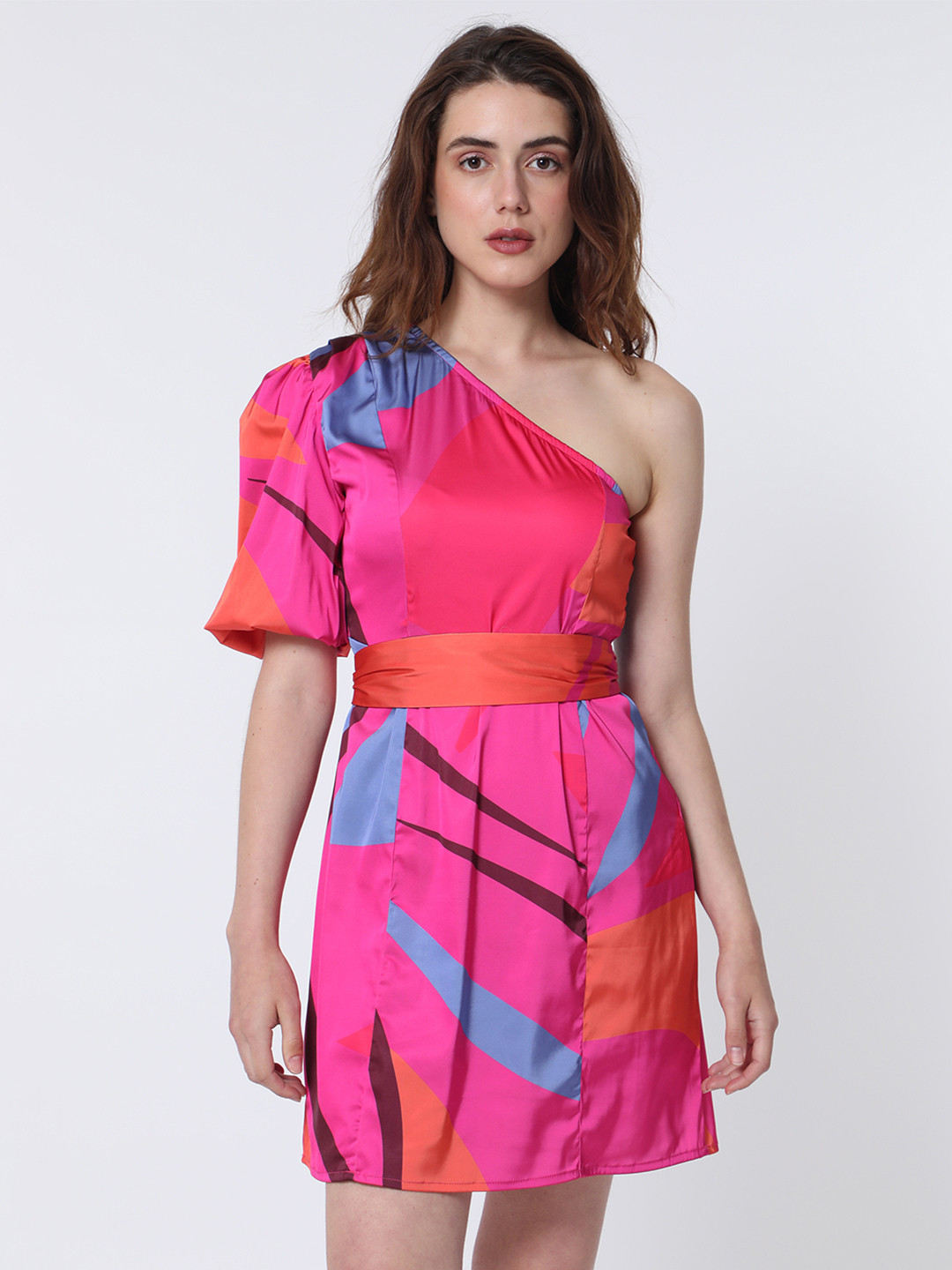 RAREISM One Shoulder Modal A-Line Dress