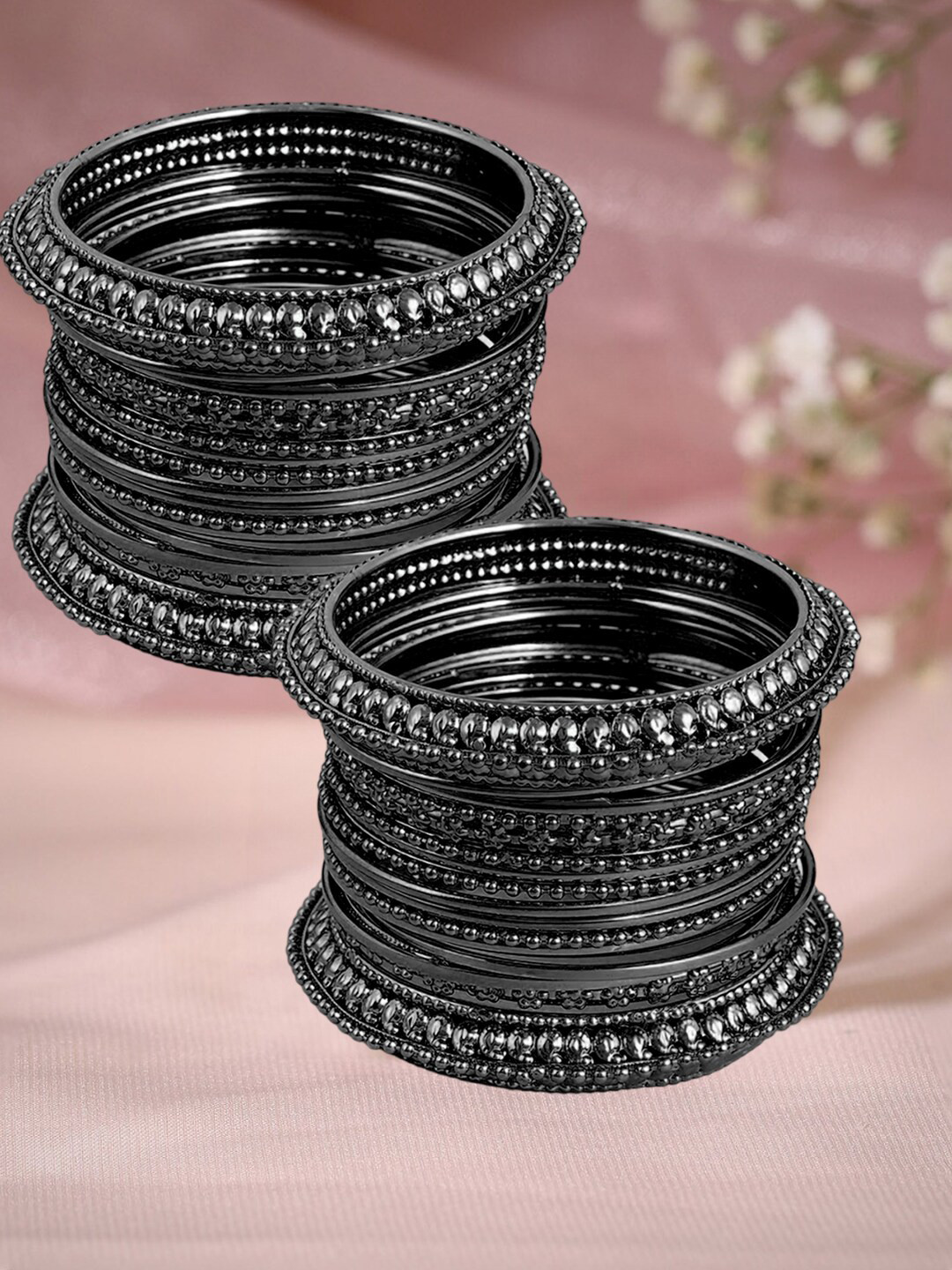 OOMPH Set Of 32 Oxidised Bangles