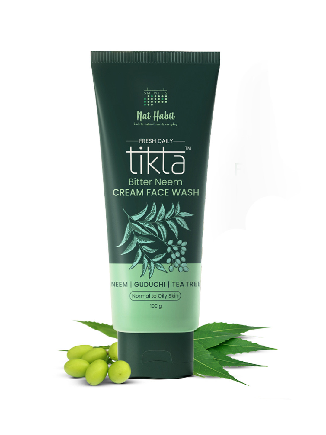Nat Habit Tikta Bitter Neem Cream Face Wash for for Normal to Oily Skin -100 g