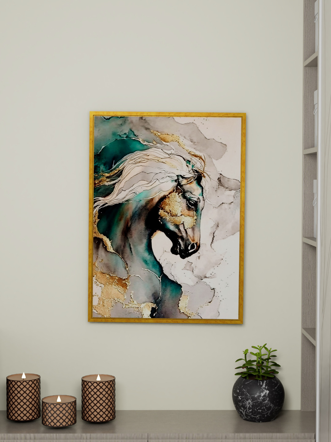 Art Street Canvas Wall Rectangle Paintings Wall Art -35x 23 In