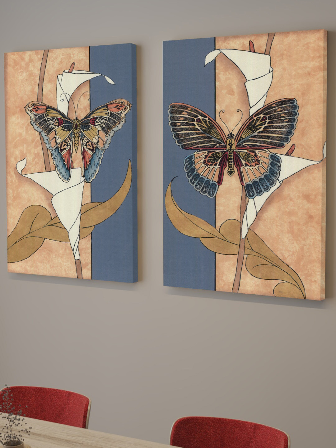 Art Street Canvas 2 Piece Wall Rectangle Paintings Wall Art - 33.97 x 23.97In