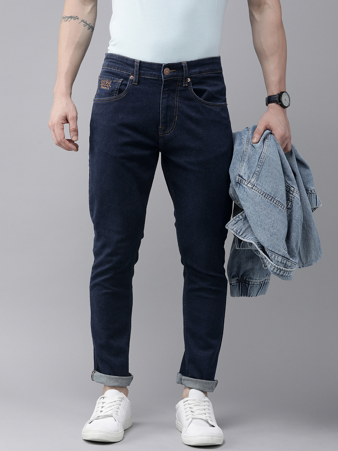 U.S. Polo Assn. Denim Co. Men Henry Regular Fit Stretchable Jeans