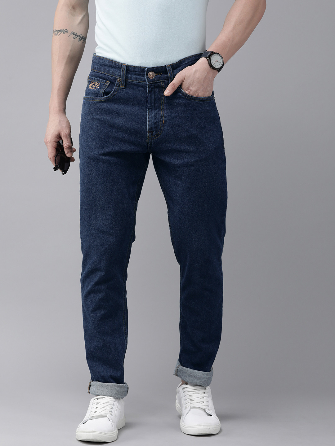 U.S. Polo Assn. Denim Co. Men Brandon Slim Tapered Fit Stretchable Jeans