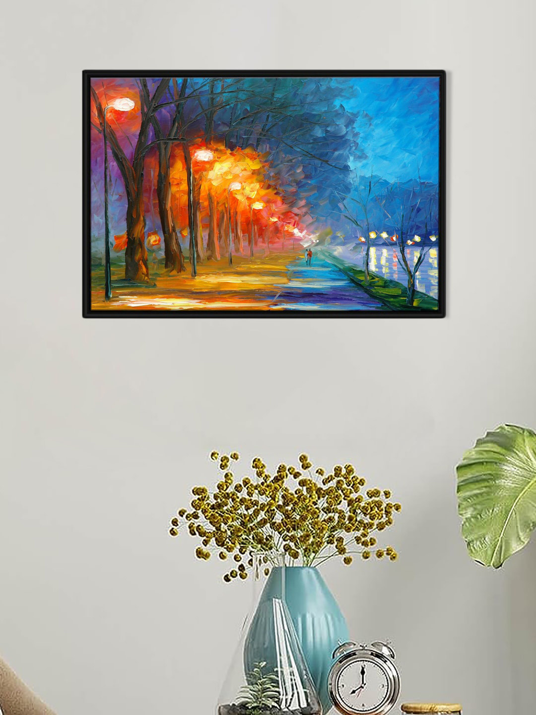 Art Street Blue & Yellow Modern Impressionism Wall Art