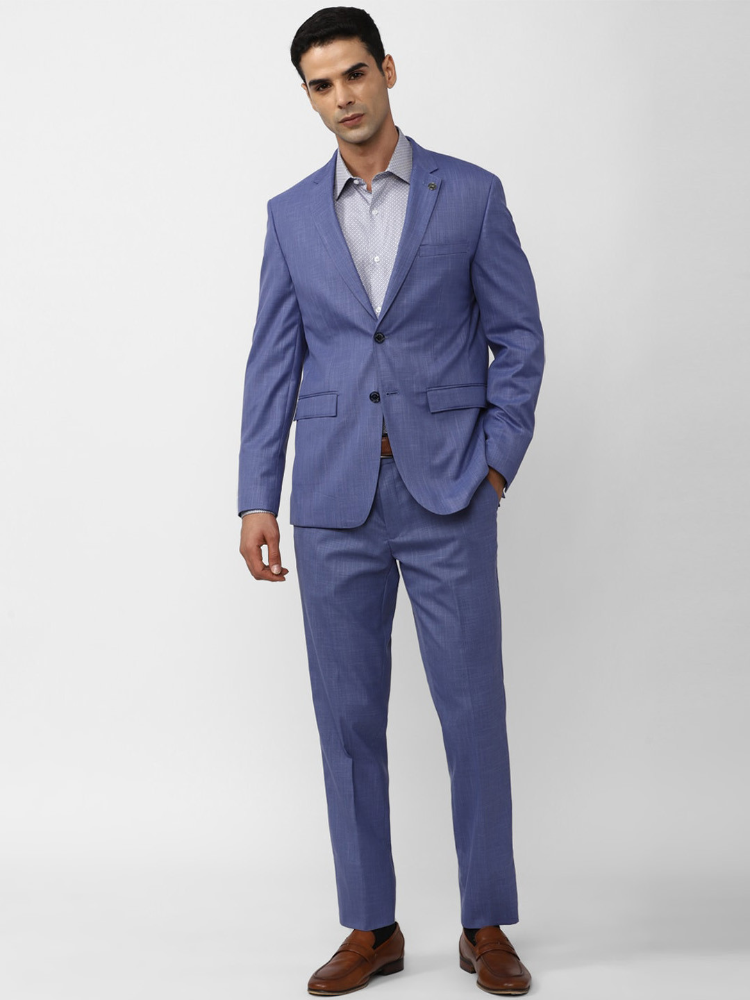 Peter England Single-Breasted Two-Piece Formal Suit