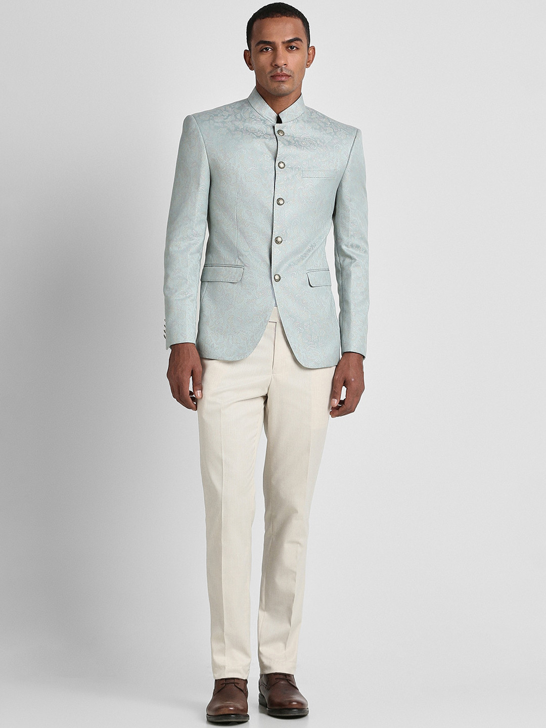 Peter England Single-Breasted Slim-Fit Two-Piece Formal Suit