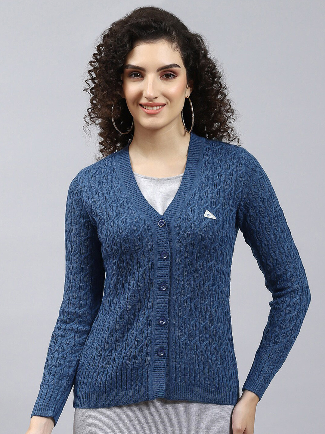 Monte Carlo Cable Knit V-Neck Cardigan