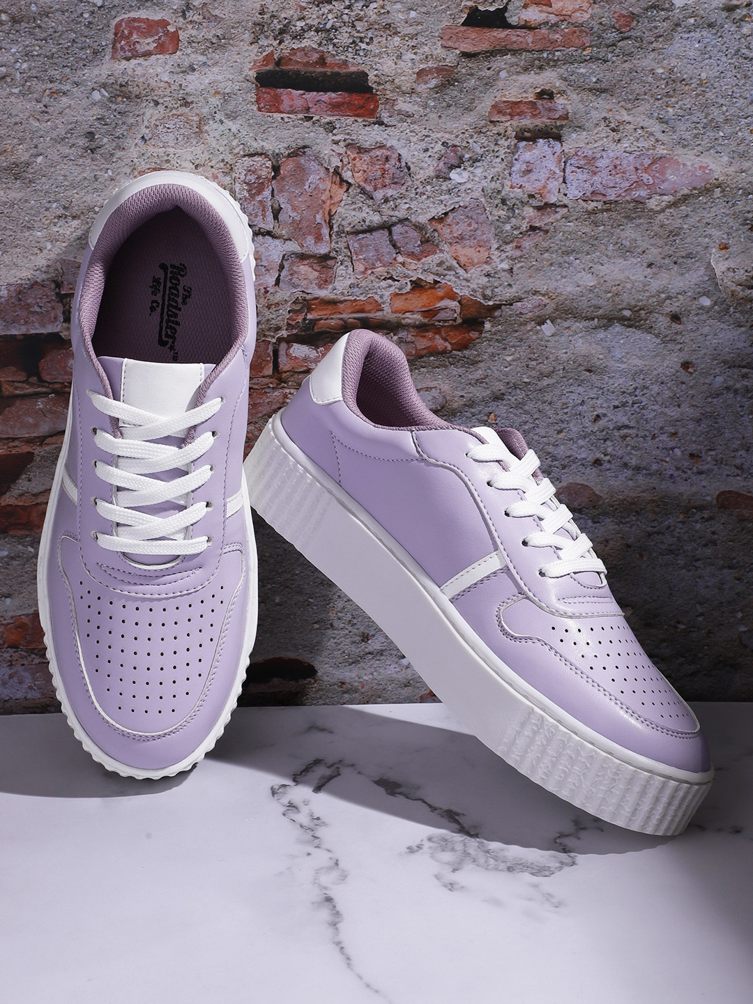 The Roadster Lifestyle Co. Women Preforated Sneakers