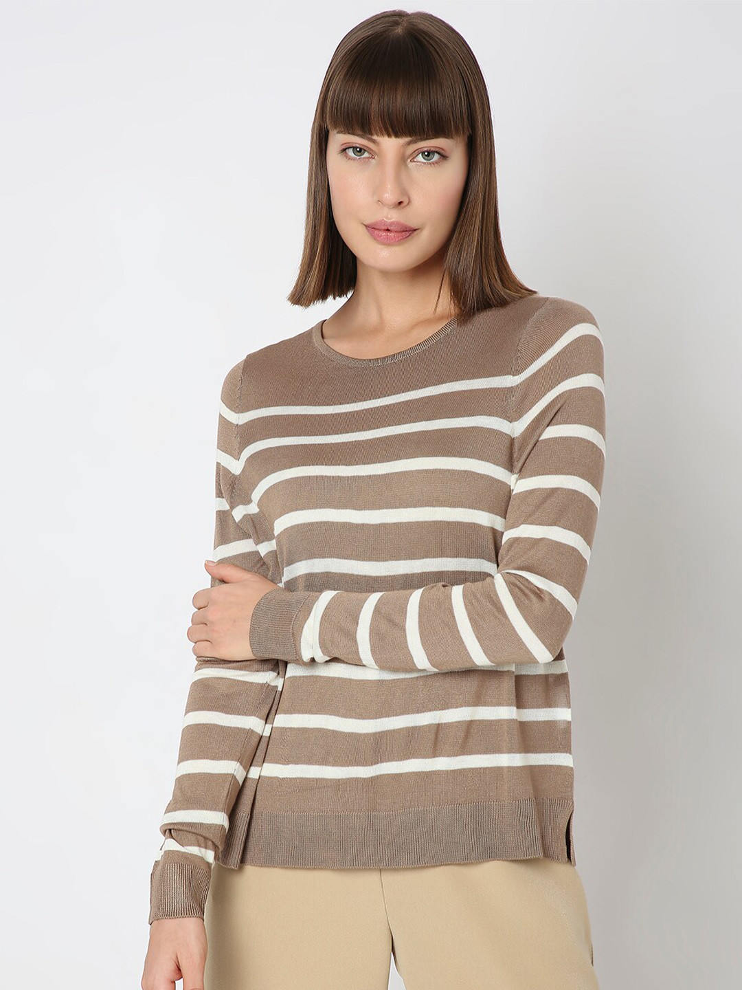 Vero Moda Striped Pullover Sweaters