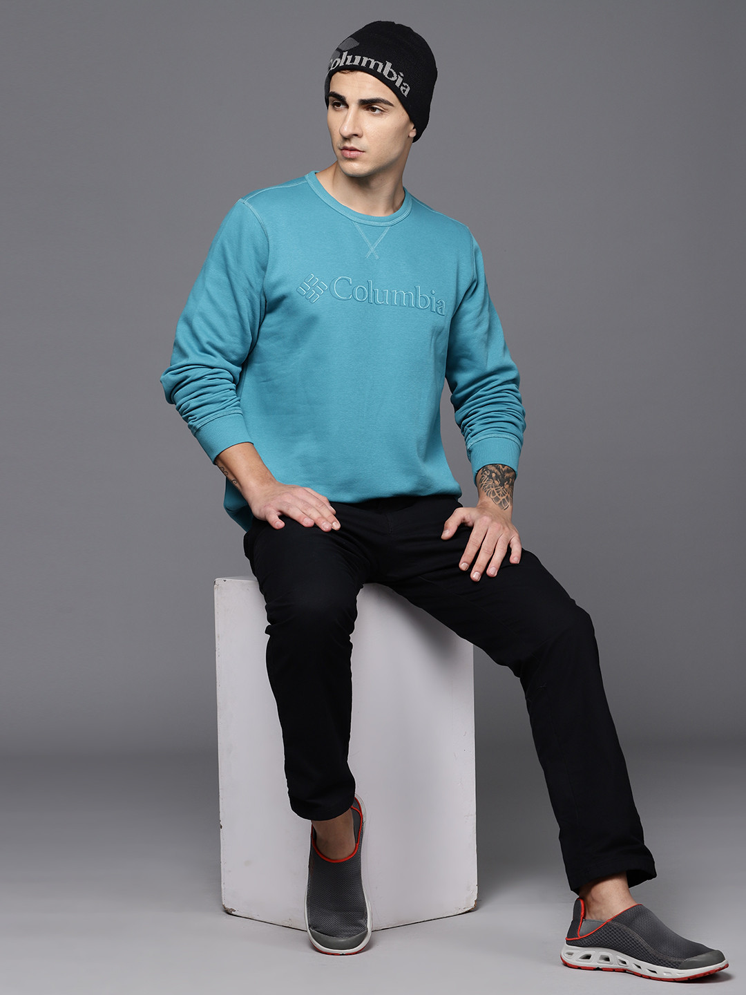 Columbia M Logo Fleece Crew T-shirt