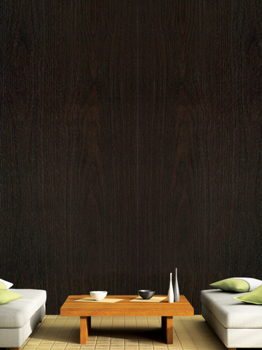 Jaamso Royals Black Wooden Grain Peel and Stick Self Adhesive Wallpaper