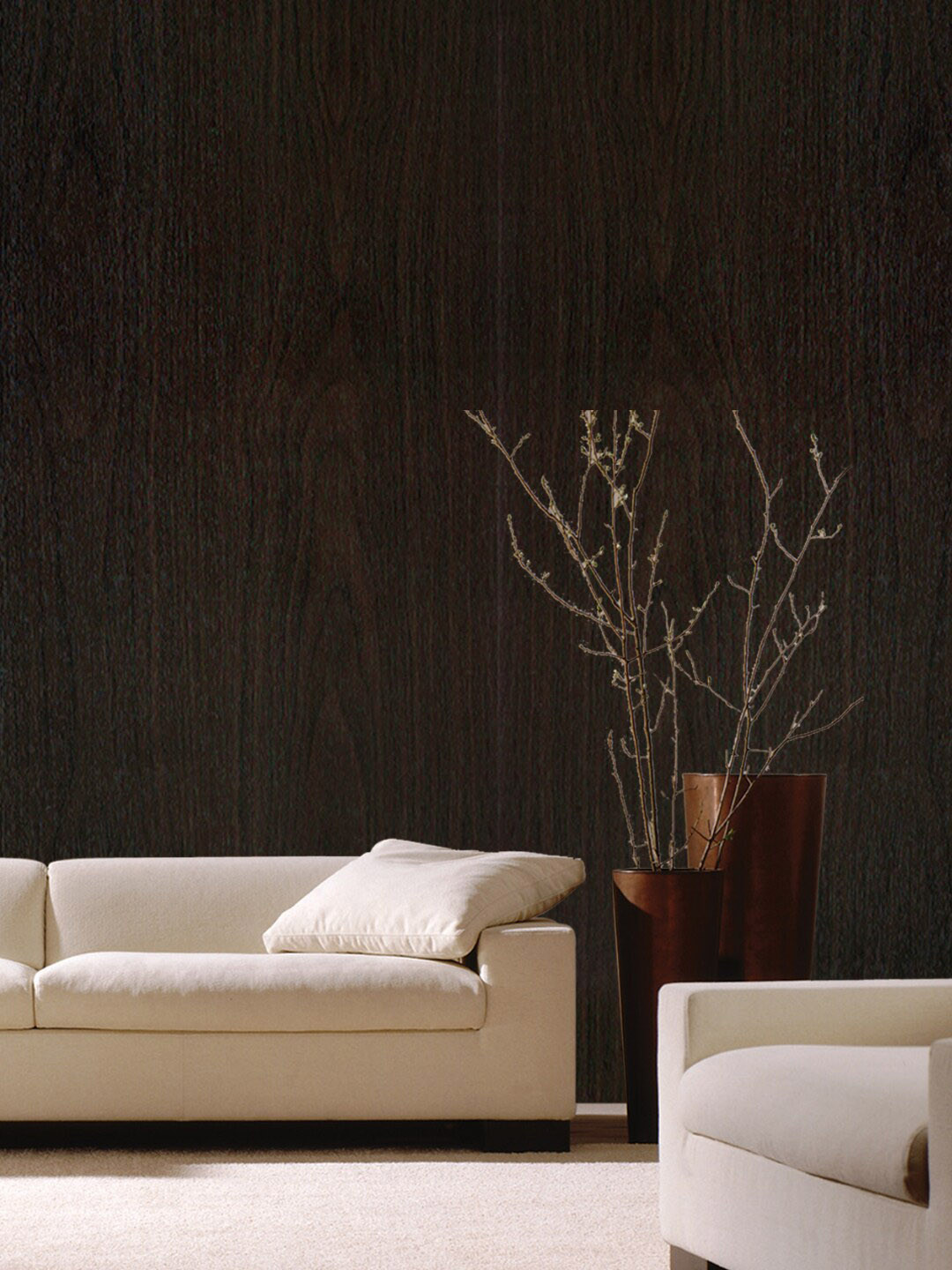 Jaamso Royals Black Wooden Design Self Adhesive & Waterproof Wallpaper