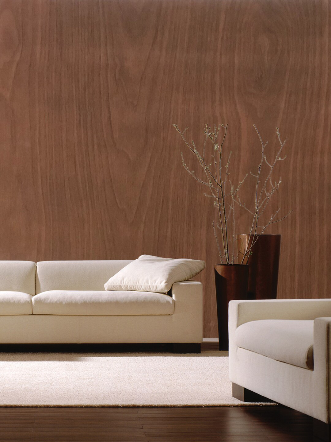 Jaamso Royals Brown Wood Design Self Adhesive & Waterproof Wallpaper