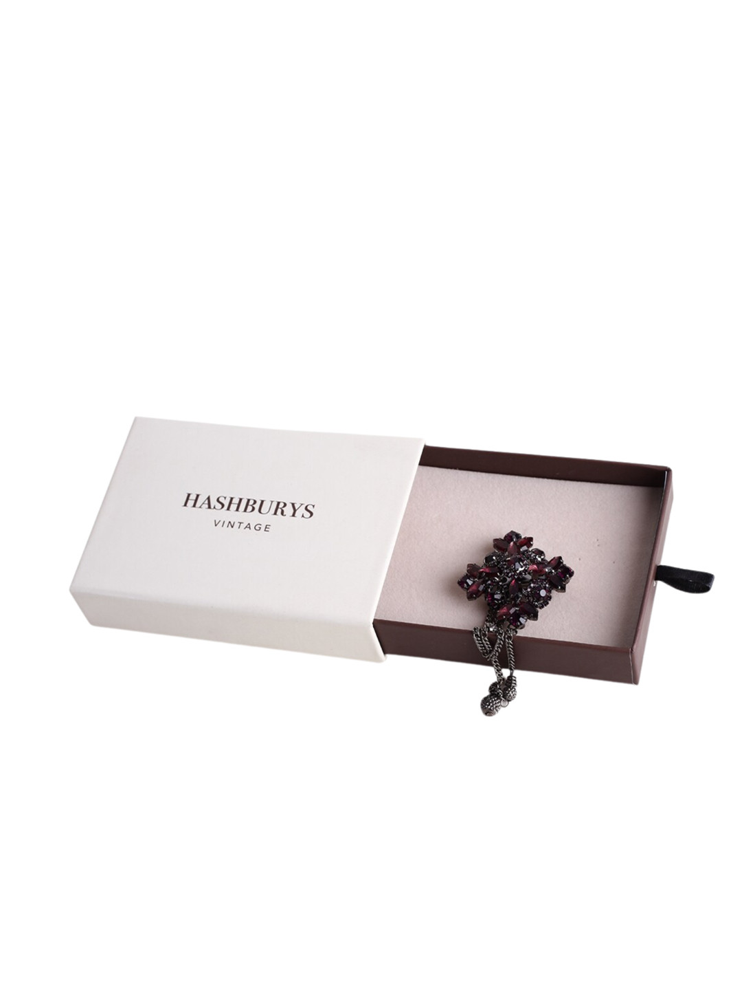 Hashburys Vintage Metallic Chain Brooch