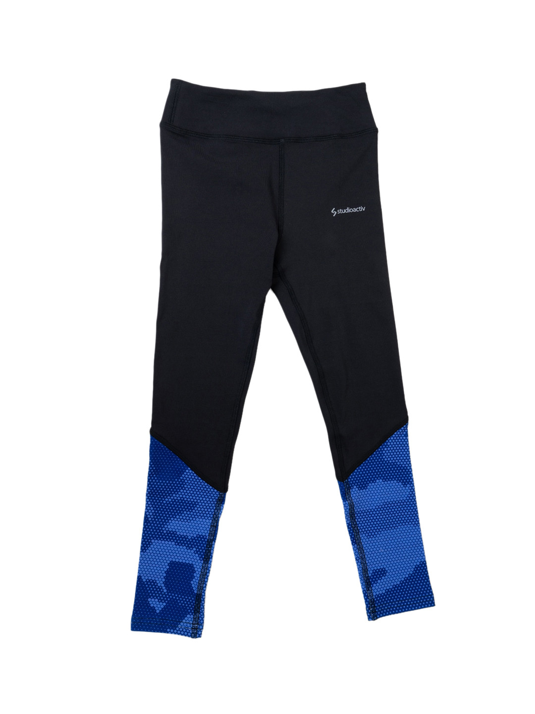 STUDIOACTIV Girls Ankle-Length Colorblocked Sports Leggings