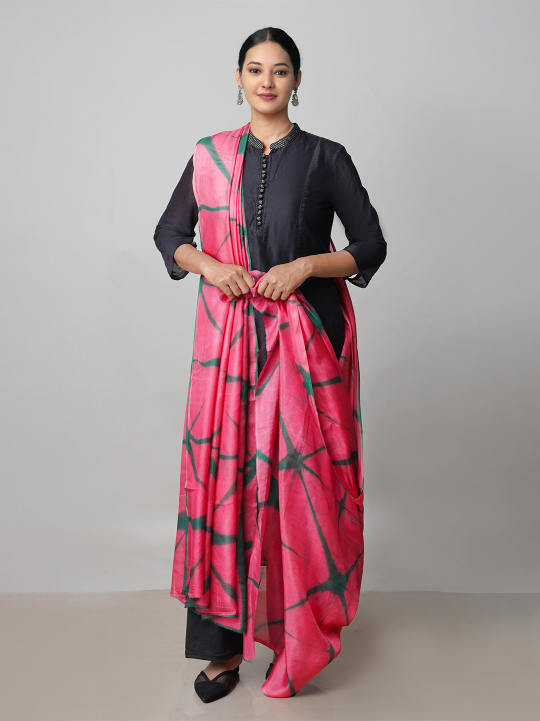 Unnati Silks Handloom Clamp Dyeing