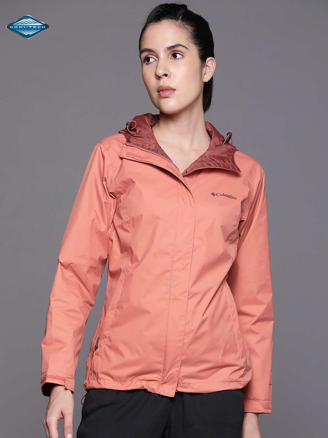 Buy Columbia Women Arcadia II Full Sleeve Trekking Hiking Rain Jacket Rain Jacket for Women 24274584 Myntra