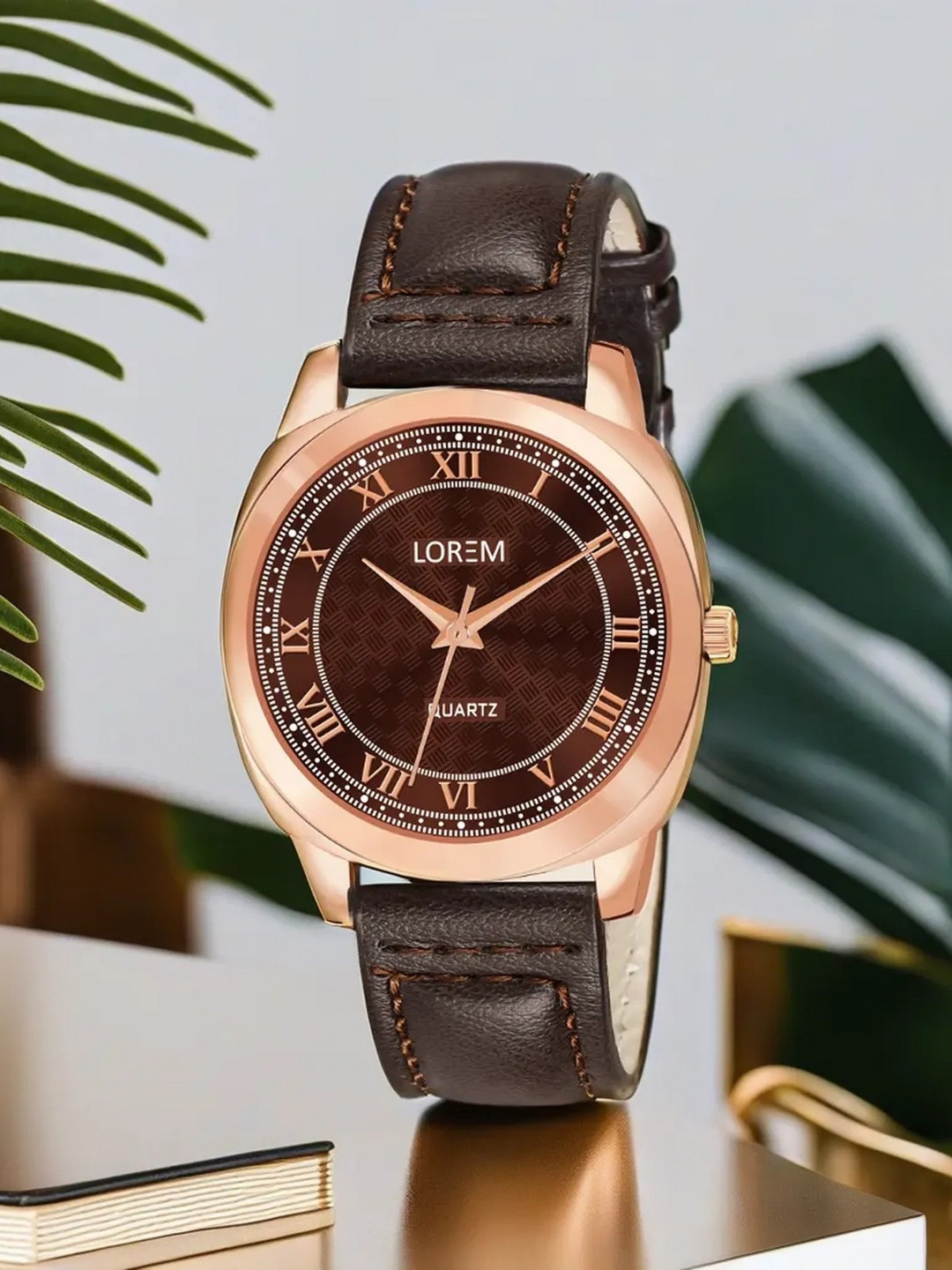 LOREM Women Set Of 2 Leather Bracelet Style Straps Analogue Watch LR336