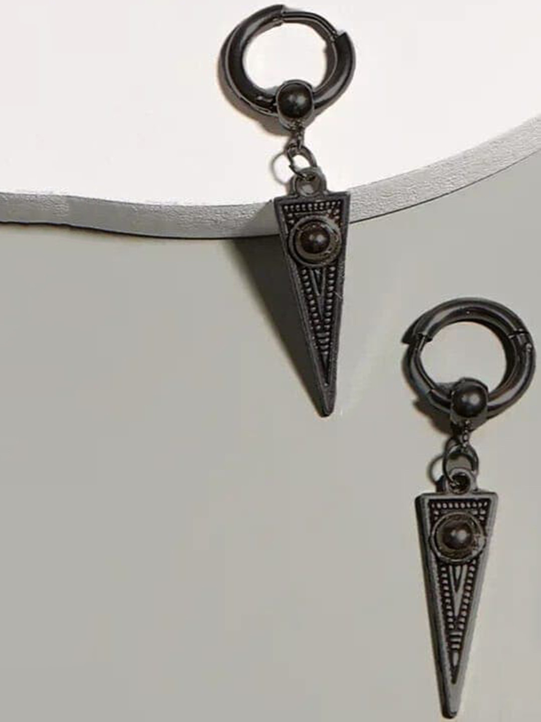 KRYSTALZ Triangle Punk Hoop Earrings