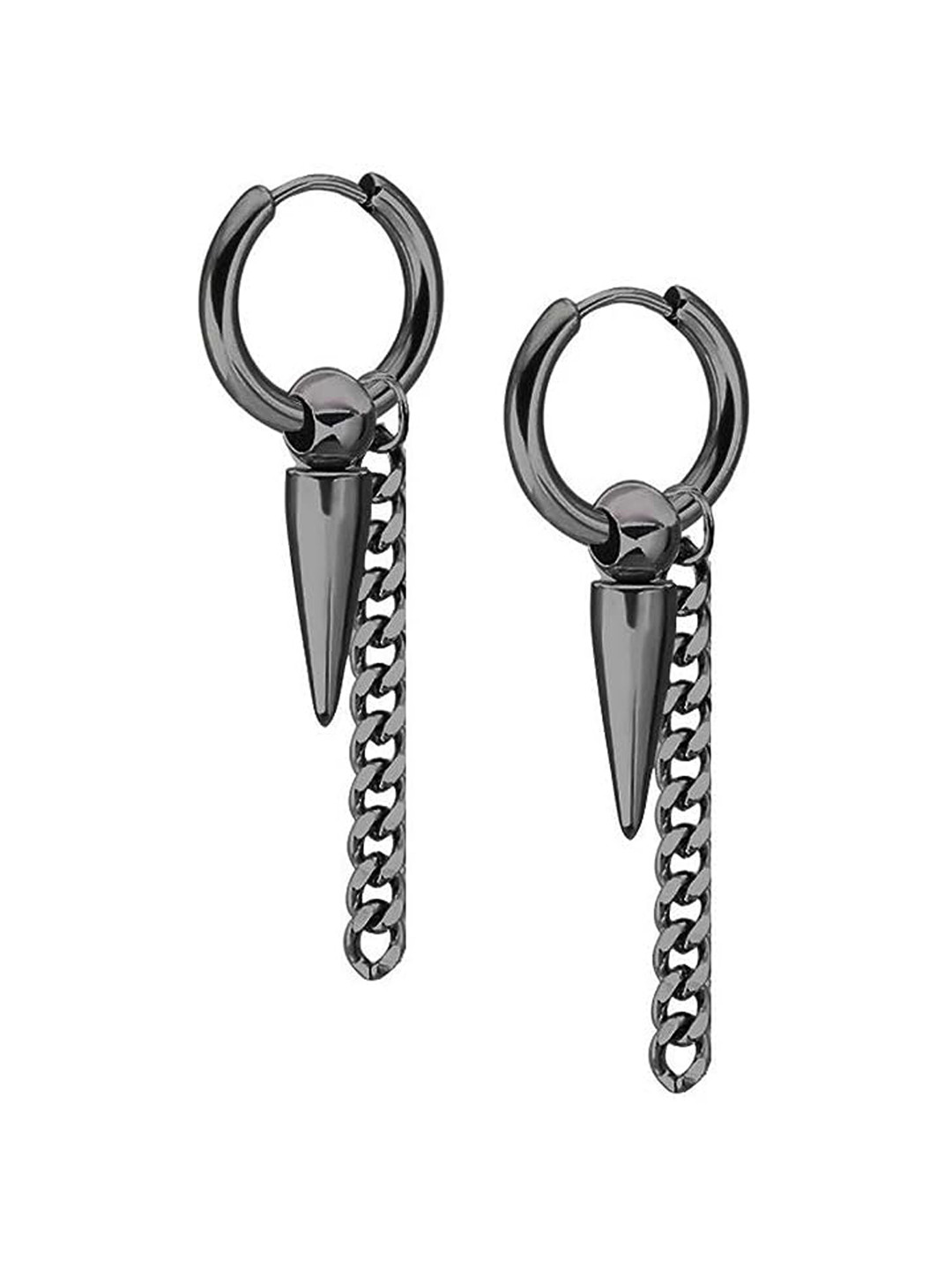 KRYSTALZ Stainless Steel Hoop Earrings