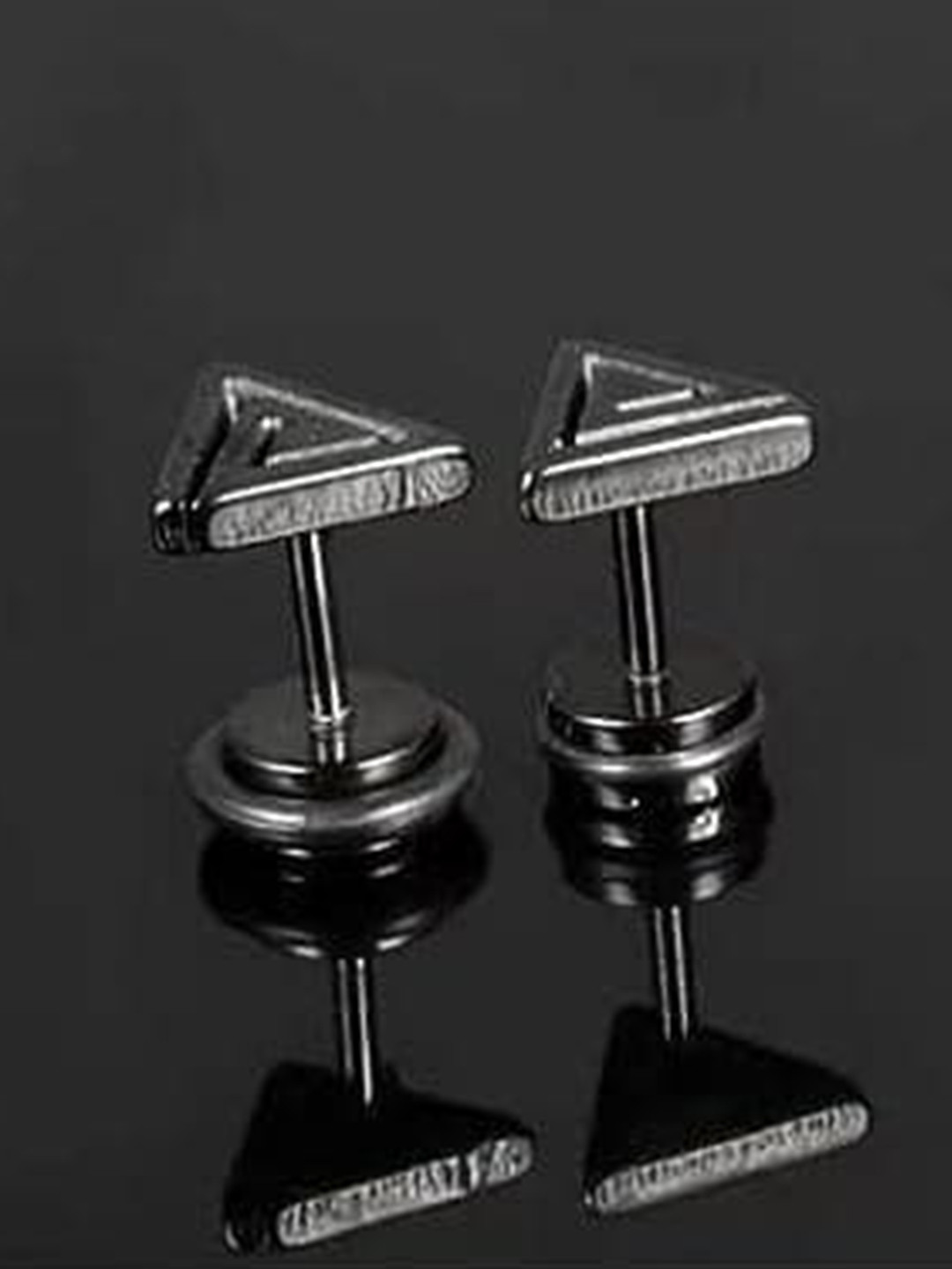 KRYSTALZ Stainless Steel Geometric Studs Earrings