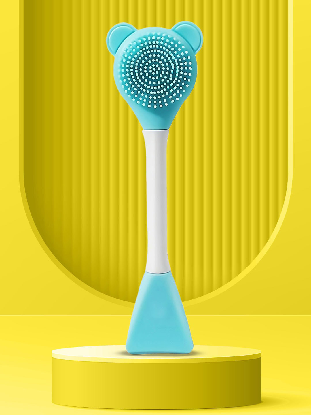 MATRA Silicone Face Scrubber Cleansing Brush & Face Mask Applicator - Blue