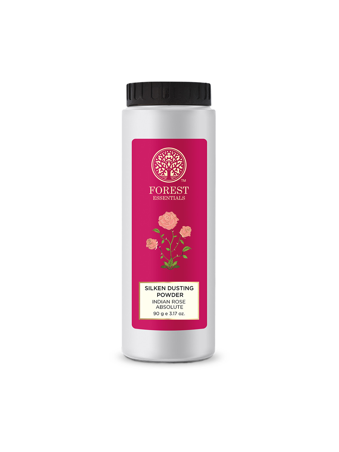 Forest Essentials Silken Dusting Powder with Indian Rose for Refreshing Skin - 90 g