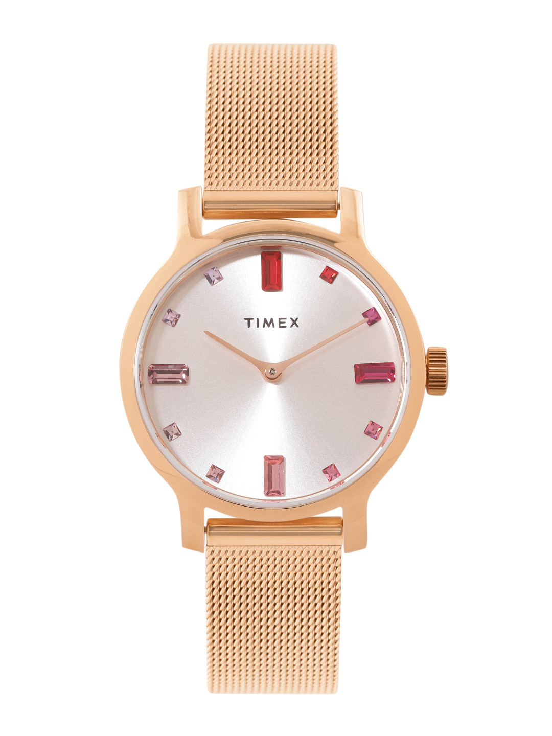 Timex Women Transcend Embellished Analogue Watch TW2U87000UJ