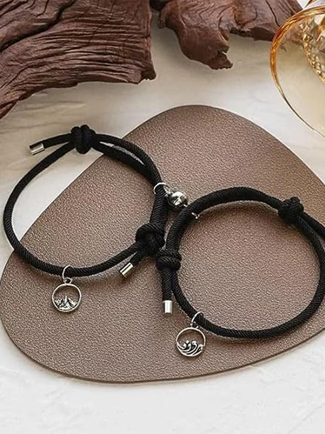 KRYSTALZ Unisex Set Of 2 Charm Bracelet