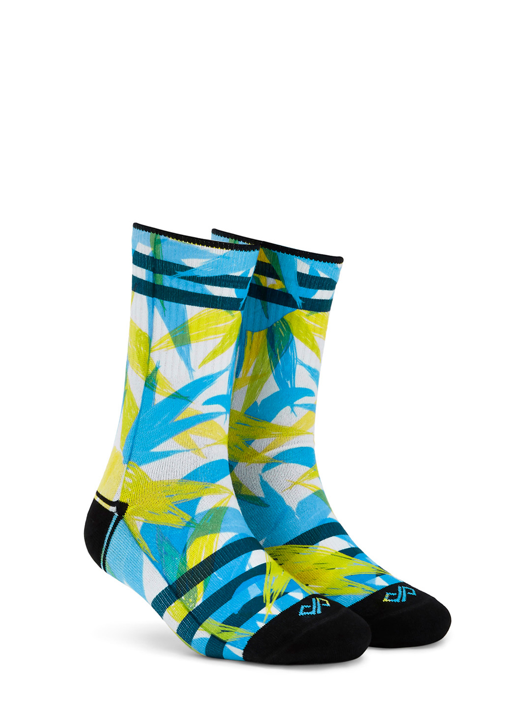 Dynamocks Unisex Blue & White Spring Crew Length Socks
