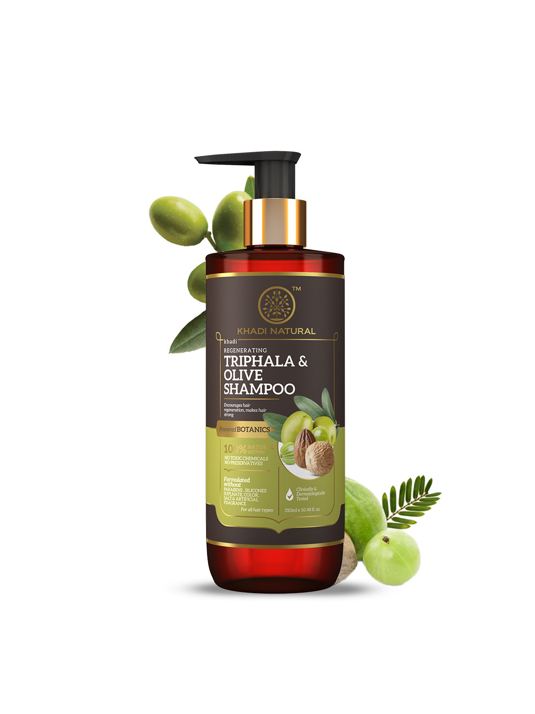 Khadi Natural Power Botanics Triphala With Olive Oil Shampoo - 310ml