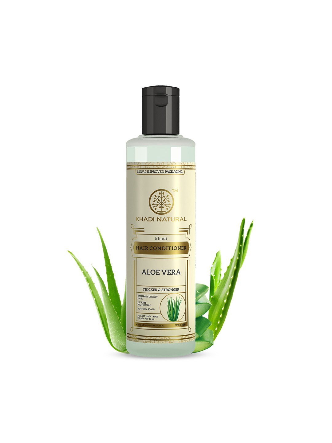 Khadi Natural Aloe Conditioner for Dry, Damaged Hair - 210ml