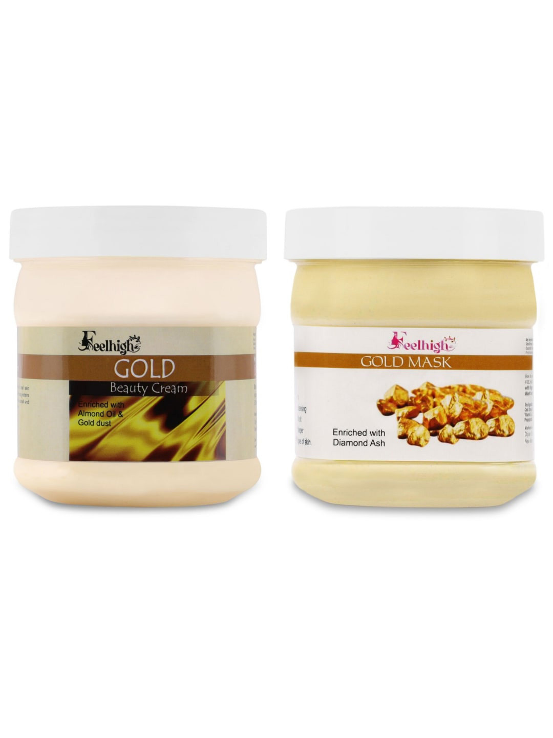 FEELHIGH Set Of 2 Mask & Gold Cream 500ml Each
