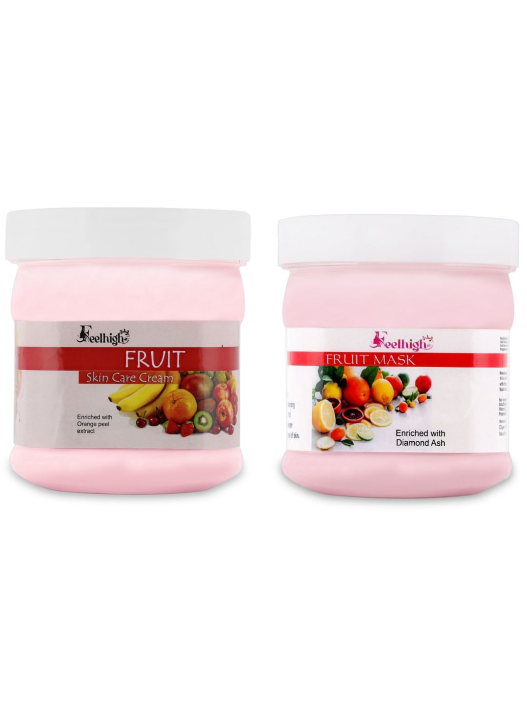 FEELHIGH Set of Fruit Face Mask & Cream with Orange Peel - 500 ml each