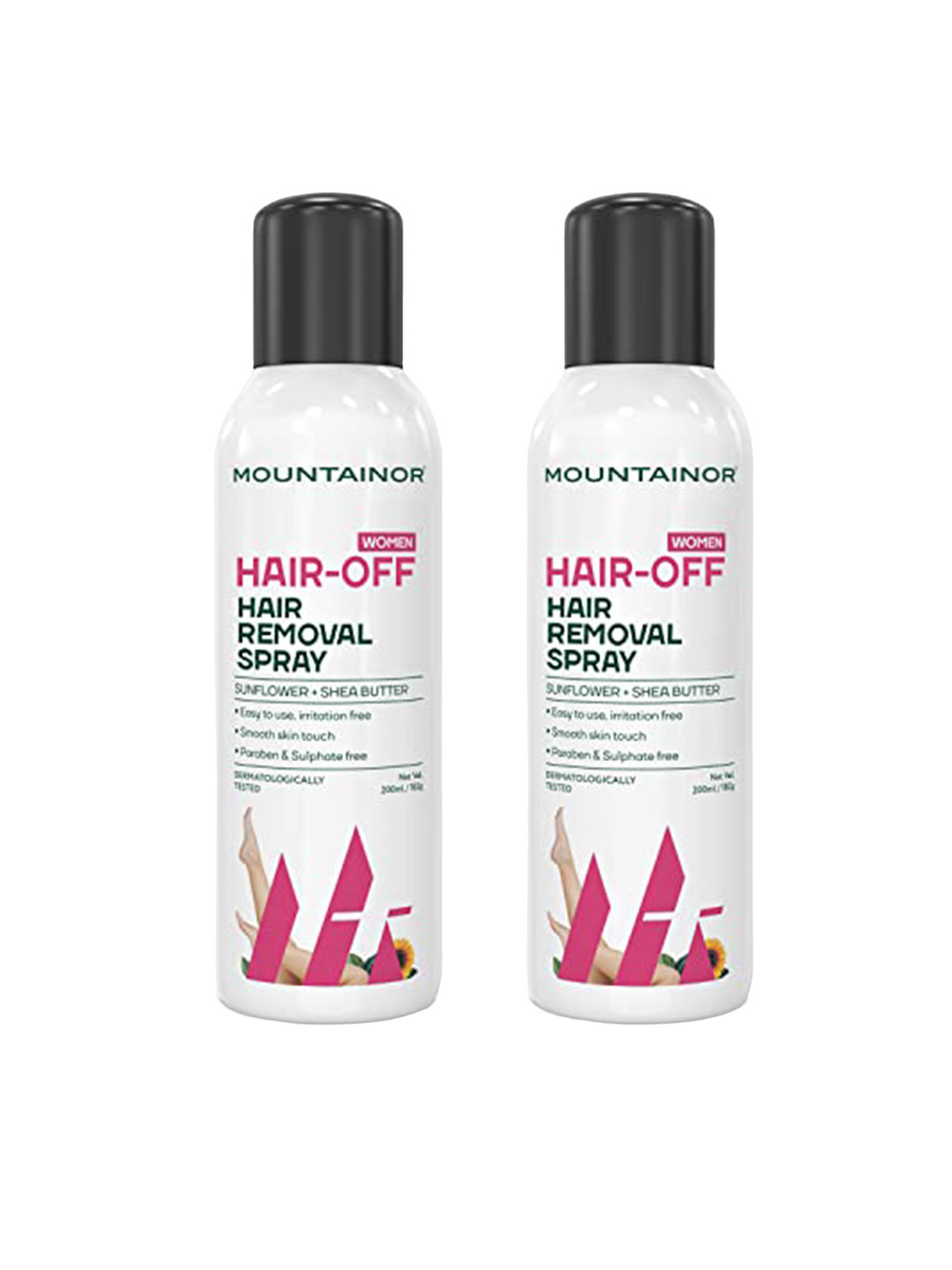 MOUNTAINOR Hair Off  Set of 2 Painless Hair Removal Spray -200ml each