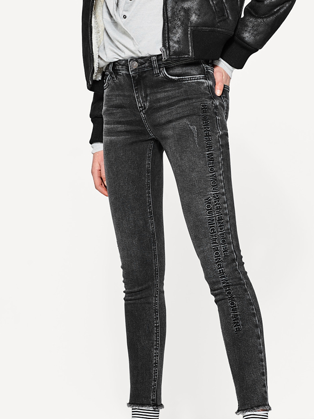 charcoal grey jeans womens