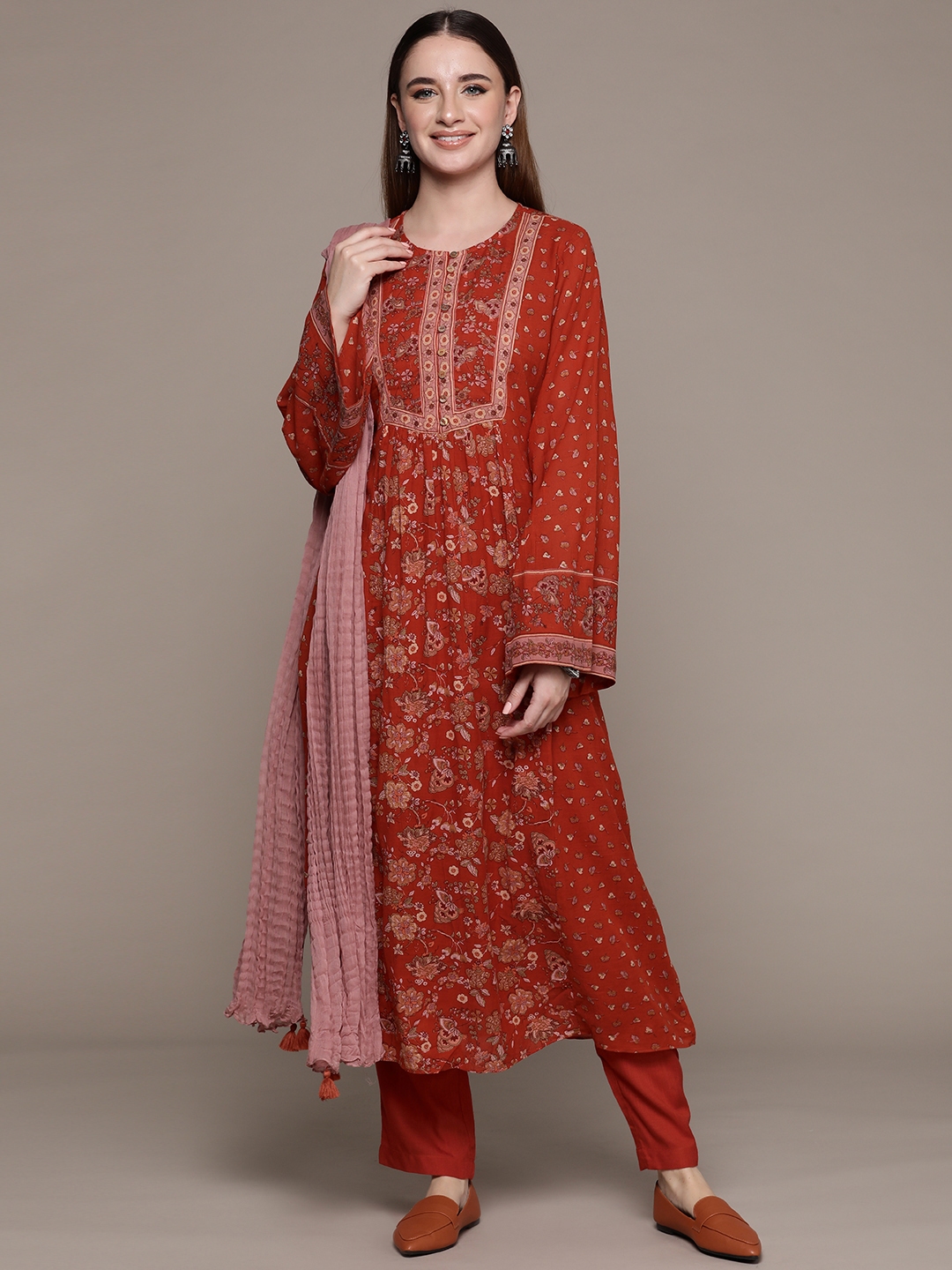 Buy Aarke Ritu Kumar Women Floral Printed Regular Kurta With