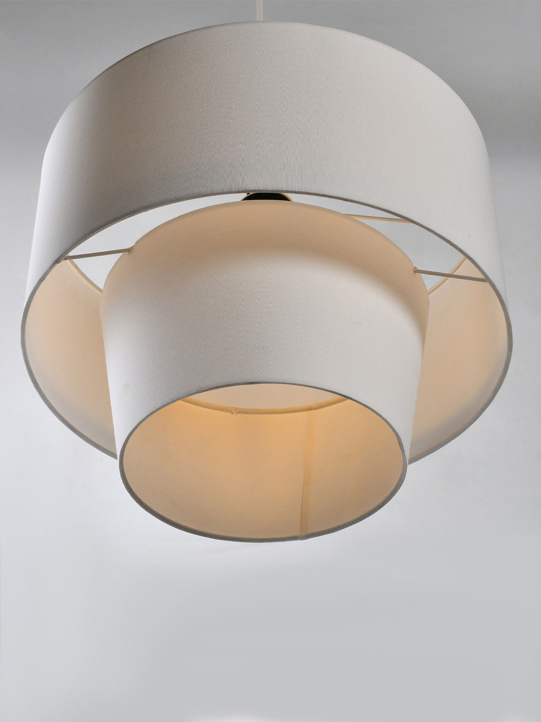Decazone White Cylinder-Shaped Metal Ceiling Lamps