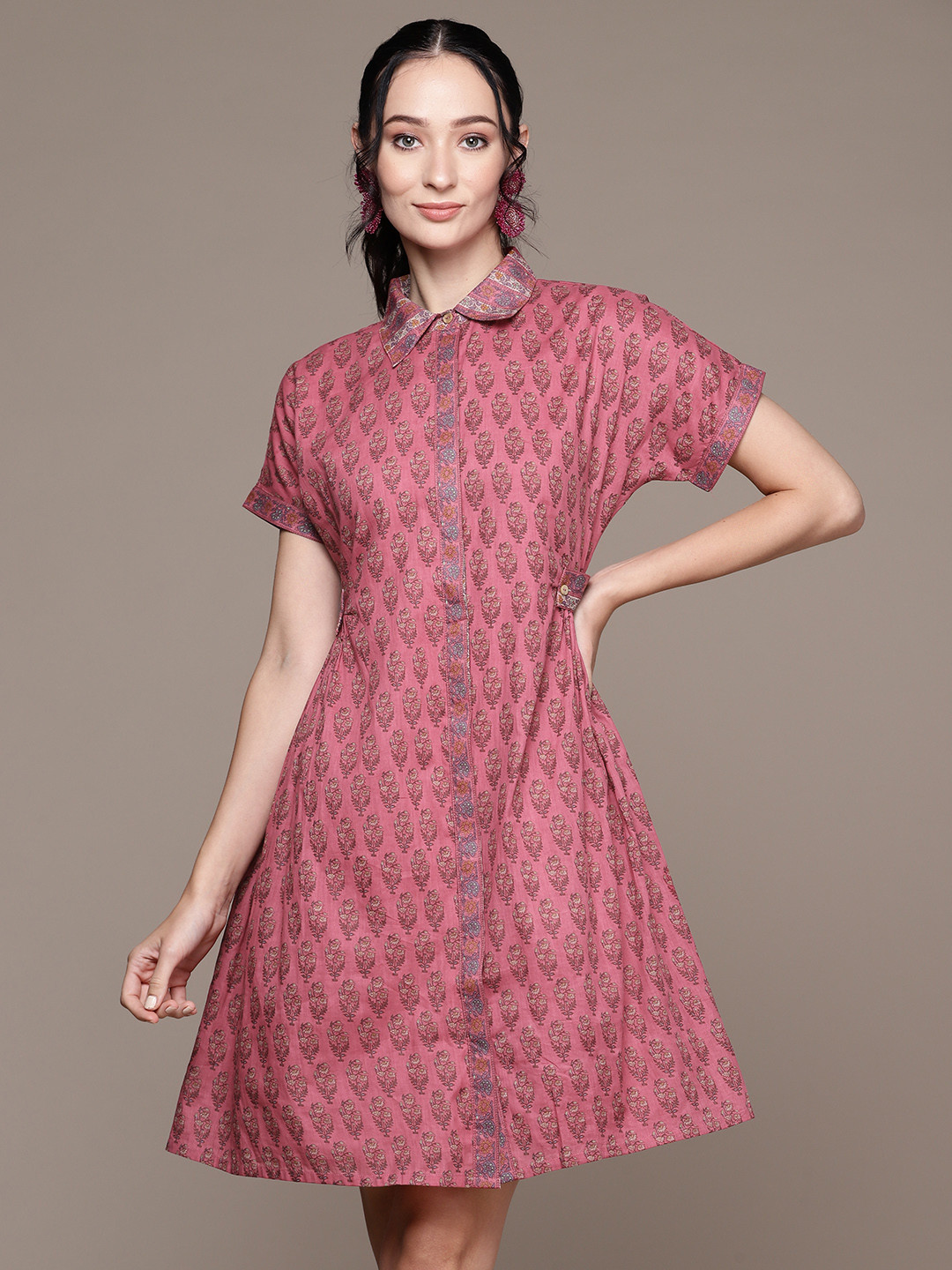 aarke Ritu Kumar Floral Print Shirt Dress