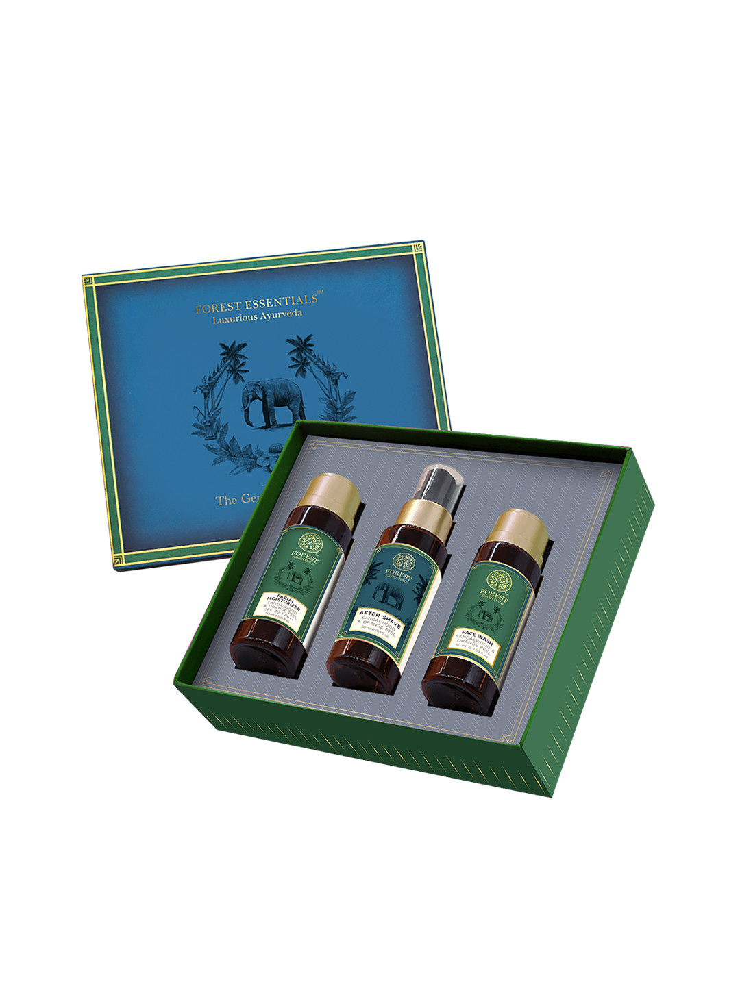 Forest Essentials Sandalwood & Orange Gift Set for Men