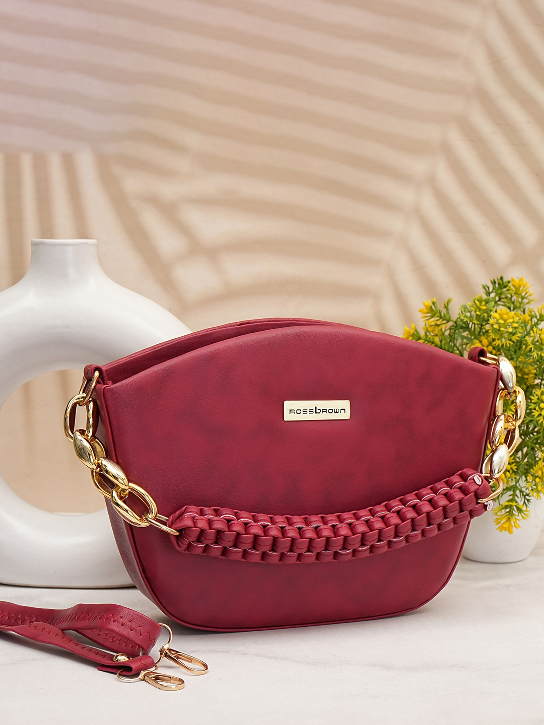 ROSS BROWN Structured Sling Bag