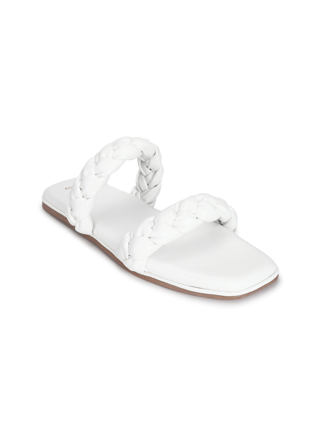 yoho Braided Double Straps Open Toe Flats