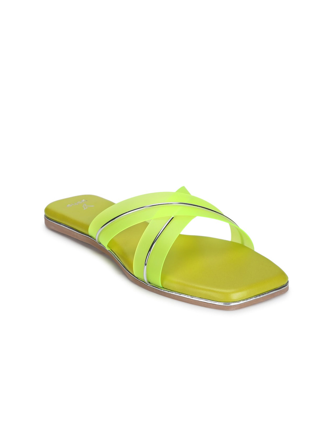 yoho Cross Strap Open Toe Flats