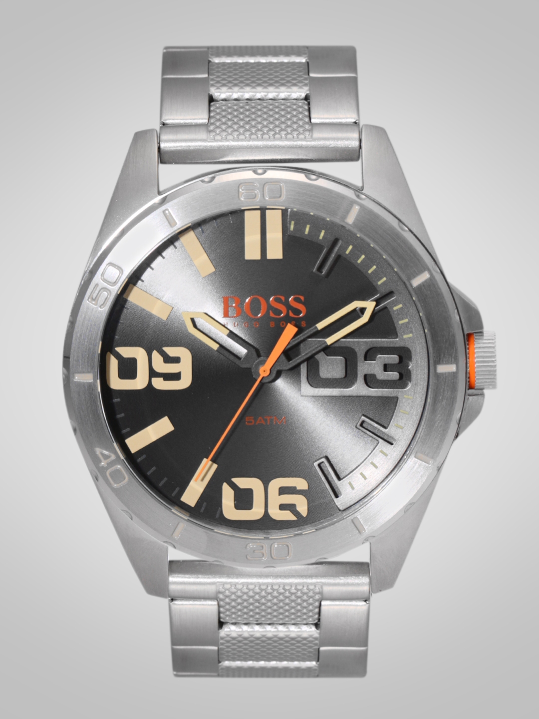 Buy Hugo Boss Men Gunmetal Toned Analogue Watch 1550055 Watches