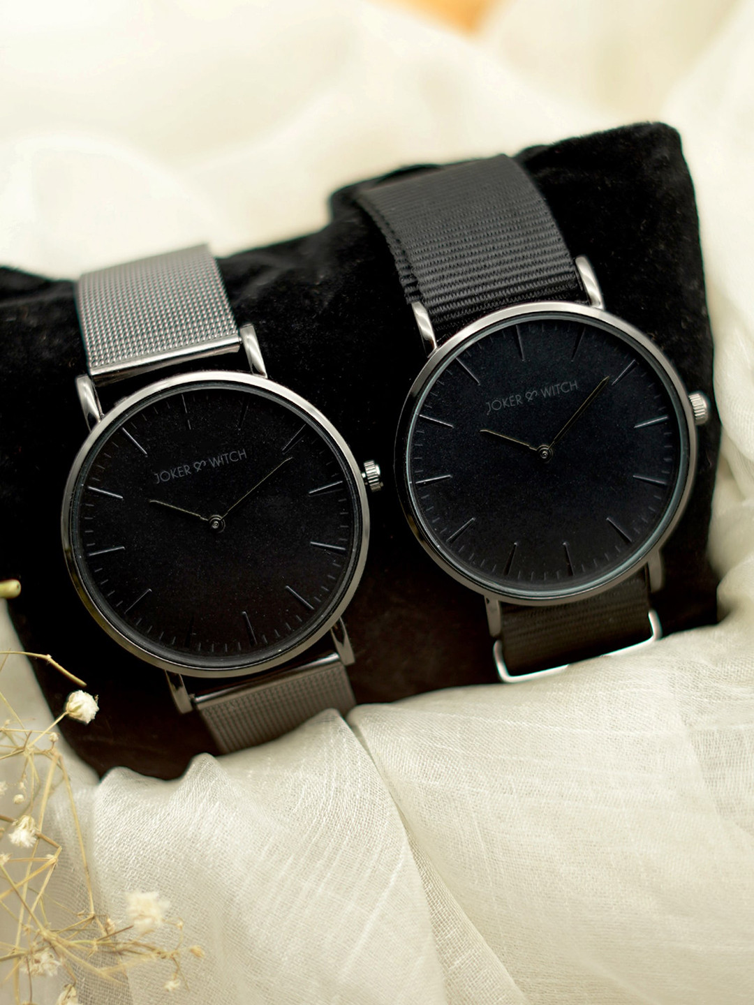 JOKER & WITCH Unisex Set Of 2 Stella & Will Couple Watches Gift Set JWCW71