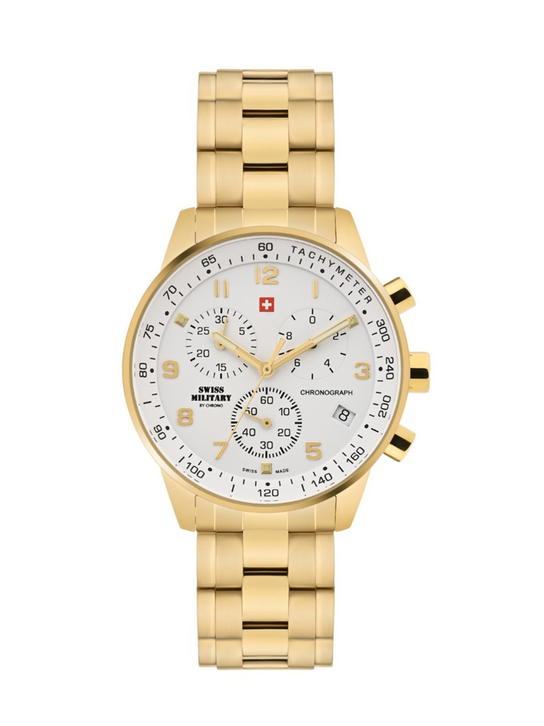 Swiss Military by Chrono white Dial Swiss Made Watch for Men - SM34012.03