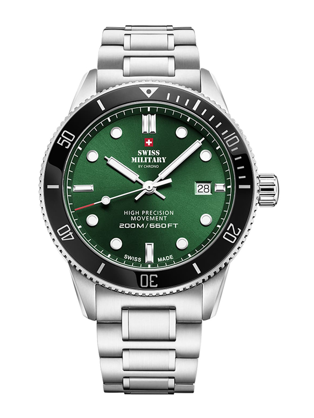 Swiss Military by Chrono green Dial Swiss Made Watch for Men - SM34088.03