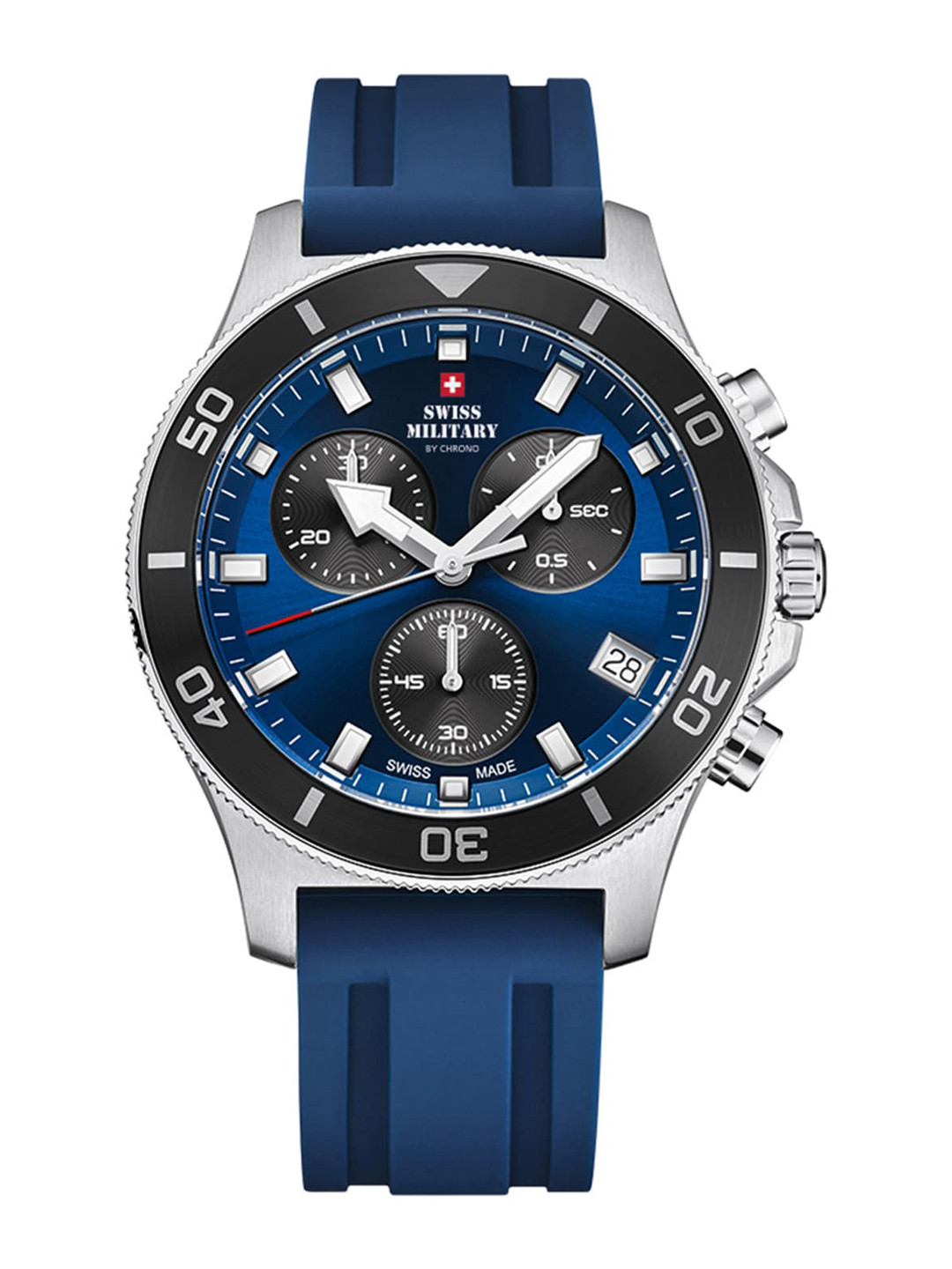 Swiss Military by Chrono blue Dial Swiss Made Watch for Men - SM34067.08